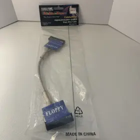 Md-10-flp-sl Mad Dog Tech Toyz Premium Floppy Cable 10 Inch Silver New/sealed