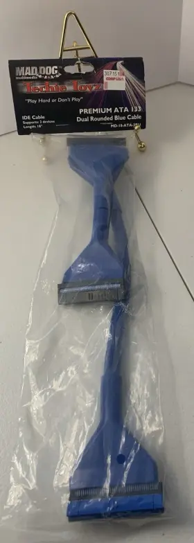 Md-18-ata-3bu Mad Dog Techie Toyz Tech 18 Inch Dual Ide Ata-133 Cable Blue New -sealed