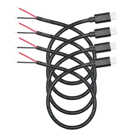 Ma-155 Maixbomr Usb C To 2 Pin Bare Wire Open End Power Cable 11inch 5v/5a 30cm/11in Black Ma-155 Maixbomr Usb C To 2 Pin Bare Wire Open End Power Cable 11inch 5v/5a 30cm/11in Black