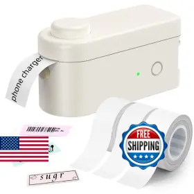 B0dk8sdsc5 Makeid L1 Label Maker Machine With Tape Includes 3 Rolls - Portable And Rechargeab