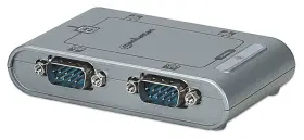 151047  Manhattan Usb-a To 4x Serial Port Converter Male Serial/rs232 Moschip
