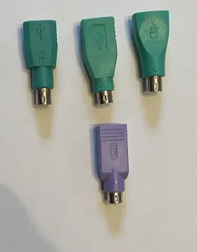 333962 Manhattan Usb A Female To Ps/2 Male Adapter Lot Of 4