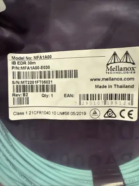 Mfa1a00-e030 Mellanox Technologies Nvidia Aoc Cable Ib Edr 100gb Qsfp 3qsfp28 Mmf 30m