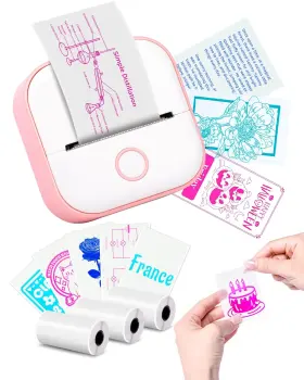 B0dk2wr69n Memoking Sticker Printer - T02 Mini Print Pods Portable Thermal Label Ma