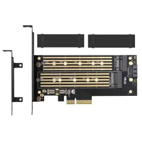 Yt-805 Mhqjrh 192242109143 Dual M.2 Pcie Adapter For Sata Or Nvme Ssd With Advanced Heat