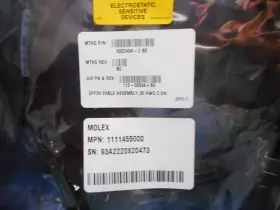 112-00598 Molex X66240a-2 Lot Of 6 25gbe Sfp-sfp Cu 2.0m Bo