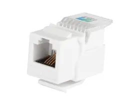 107288 Monoprice Rj-11 Toolless Keystone Jack 1 Count Pack Of Blue Green White