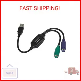 Monoprice 701904057731 Ps/2 Keyboard/mouse To Usb Converter Adapter Black Monoprice 701904057731 Ps/2 Keyboard/mouse To Usb Converter Adapter Black