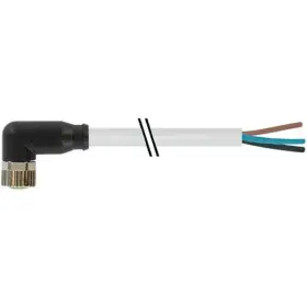 7000-08081-2100500 Murr Elektronik M8 Female 90 With Cable Led Din Connector Ul/csa Drag Chain 10m