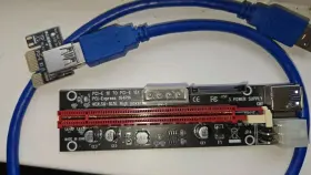 X00215y8vk N.oranie Pci-e Riser 009s Gpu Adapter Card Pcie X1 To X16 Extender 6 Pack New