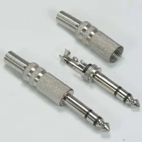Nac Wire And Cables 682851704360 1/4 Inch Stereo Plug With Spring Strain Release