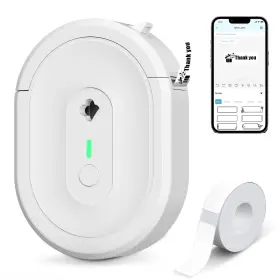 B0fmrqz8v4 Ndyin N12 Portable Bluetooth Label Maker Machine Tape Wireless Printer