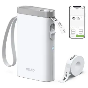 B0c3l93f2q Nelko P21 Bluetooth Label Maker Machine With Tape - Wireless Mini Printer