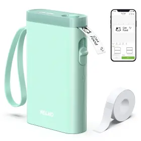 B0chjr8nld Nelko P21 Bluetooth Label Maker Machine With Tape Wireless Mini Printer