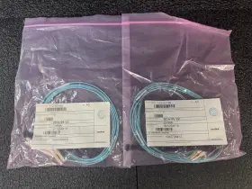 112-00188 Netapp Lot Of 2 Molex Lcd Jpr Mm 50/125 10g 1.6mm Aqua Zip 2m