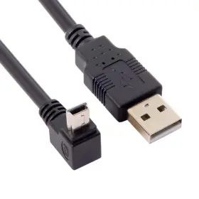 Nf-u2-057-up-0.5m Nfhk Mini Usb B Type 5pin Male Up Angled 90 Degree To 2.0 Data