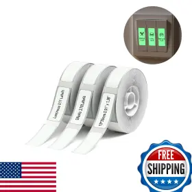 B0cy2j58xb Niimbot D11 Luminous Label Maker Tape 3 Rolls Adhesive Paper 0.51 Inch X 1.38