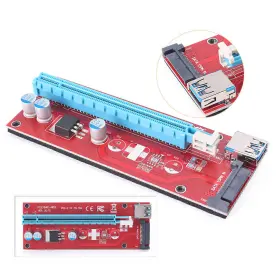 8dzyj087 Oginodaisukeusa G5 Pci-e Express Usb3.0 1x To 16x Extender Riser Cards Adapter Sata Power Cables