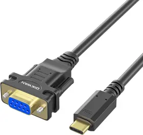 Xc-bp4a-moyy-12 Oikwan Usb-c To Rs232 Db9 9pin Female Serial Cable Converter 10ft Black