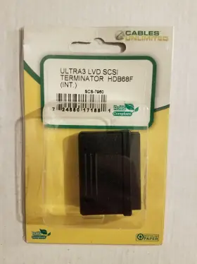 Scs-7960 Pac Link Cables Unlimited Ultra3 Lvd Scsi Hdb68 Female Internal Terminator Scs-7960 Pac Link Cables Unlimited Ultra3 Lvd Scsi Hdb68 Female Internal Terminator