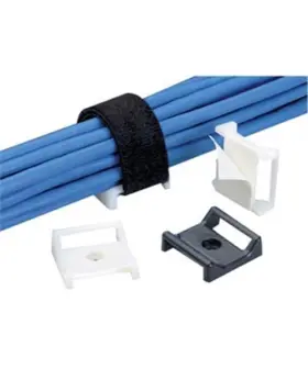 Abmt-a-q20 Panduit Corp New Tak-ty Hook Loop Cable Tie Mount - Black 25 1.12 Inch Length