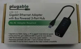 Plugable Technologies 819927010531 Usb3-hub3me Travel Usb Hub / Network