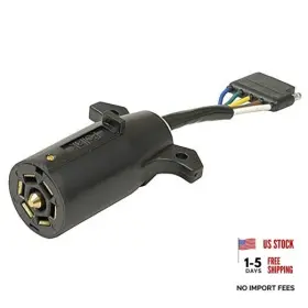 12-718ep Pollak Production Company Adapter 7-way Rv To 5-way Flat