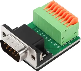 Qrn-db9 Qianrenon Db9 Male Solderless Breakout Board Connector Rs232 D-sub Yellow Qrn-db9 Qianrenon Db9 Male Solderless Breakout Board Connector Rs232 D-sub Yellow