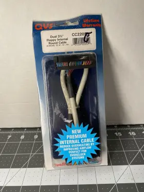 Idc34s Qvs 3.5 Inch Floppy Internal Round Cable Perfect For Overclock Systems