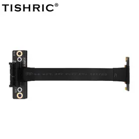 Rapidroo-shop 313093583504 Pcie3.0 1x To X1 Cable 120mm Dual 90 Degree Right Angle Pcie Extension