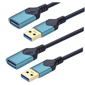 Rf0607 Roficord Usb 3.0 Extension Cable 2pack 5ft High Speed Dark Blue