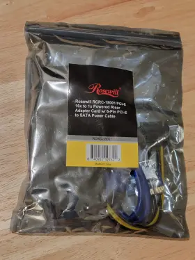 Rcrc-18001 Rosewill Pci-e Pci Express 16x To 1x Riser Sata Cable Lot Of 30