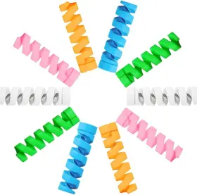 Cable-saver-25 Seminer 25 Pieces Charger Cable Saver Flexible Silicone Micro Usb