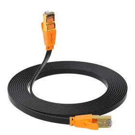 Smolink 608410904170 Cat 8 Ethernet Cable 50 Ft Flat Cat8 50ft Black