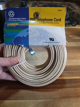 Southern Bell 026616606979 New 100ft Telephone Cord - Long And Durable