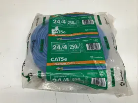 56917744 Southwire Cat5e Cmp Blue 24/4 250ft Plenum Cable