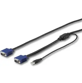 235090 Startech.com 15 Ft. 4.6 M Usb Kvm Cable For Rackmount Consoles