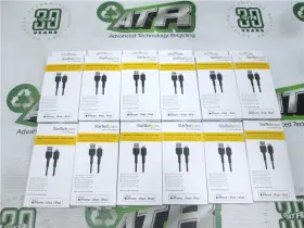 Rusbltmm30cmb Startech.com Rugged Usb A To Lightning Cable 1ft Black Heavy Duty Aramid Lot Of 12 Rusbltmm30cmb Startech.com Rugged Usb A To Lightning Cable 1ft Black Heavy Duty Aramid Lot Of 12
