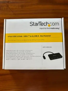 Hb30c4ab Startech Nib Startech.com 4 Port Usb 3.0 Hub-usb-c To 4x Usb-a/black New