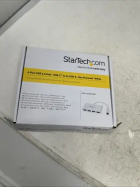Hb30c4abw Startech Nib Startech.com 4 Port Usb 3.0 Hub-usb-c To 4x Usb-a/white/free Shipping New