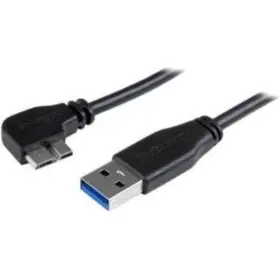 Usb3au50cmls Startech It 0.5m 20in Slim Micro Usb 3.0 Cable - M/m A To Left-angle Usb3au50cmls Startech It 0.5m 20in Slim Micro Usb 3.0 Cable - M/m A To Left-angle
