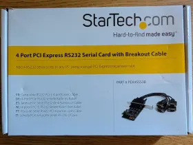 Pex4s553b Startech 4 Port Pci Express Rs232 Serial Card With Breakout Cable