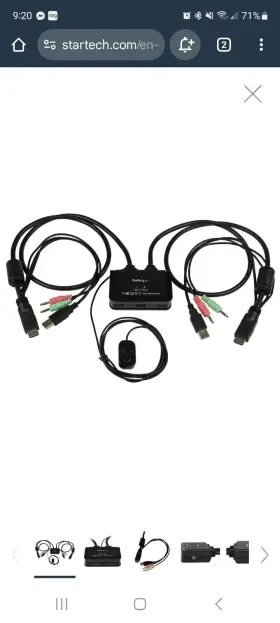 Sv211dpua Startech 2 Port Usb Hdmi Cable Kvm Switch With Audio And Remote Powered Sv211dpua Startech 2 Port Usb Hdmi Cable Kvm Switch With Audio And Remote Powered