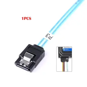 Tlz-383 Techzone 1pcs Sata Iii 1m Cable 6gbps Replacement For Hdd Ssd Cd Dvd Server Raid 3.3ft
