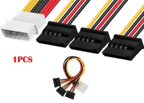 Tlz-402 Techzone 1pcs 4 Pin Molex To15 3 Sata Female Power Cable 20cm 7.8in For Hdd Tlz-402 Techzone 1pcs 4 Pin Molex To15 3 Sata Female Power Cable 20cm 7.8in For Hdd