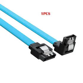 Tlz-407 Techzone Sata Iii 6gbps 90 Degree Right Angle With Locking Latch 18 Inches For Hdd Ssd