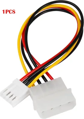 Tlz-421 Techzone Molex 4 Pin Power Supply Extension Cable 8 Inch Ide To Floppy Drive