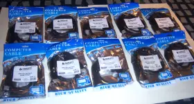 Hs-38k Triplett 10 2k 4k Full Hd Hdmi Black Cables High Speed 28awg 3ft New