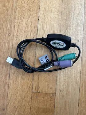 B015-000 Tripp-lite Bo15-000 Usb To Ps/2 Converter Adapter Cable For Keyboard Mouse