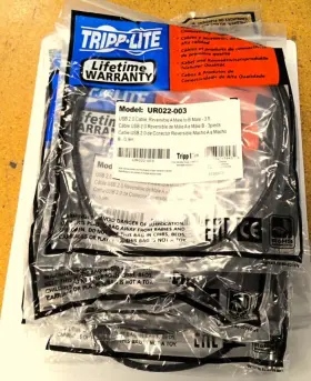 Ur022-003 Tripp Lite Lot Of 10 Usb Cable Type A Plug B 900 Mm 3 Ft